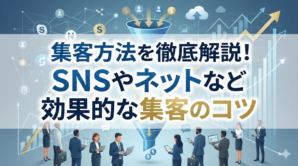 集客方法を徹底解説！SNSやネットなど効果的な集客のコツ